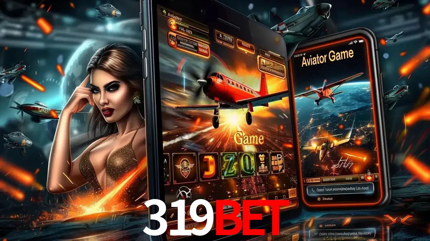 Mulher estilosa cercada por telas que exibem a jogabilidade do Aviator, capturando a intensidade e a estratégia deste popular crash game oferecido pelo 319bet.